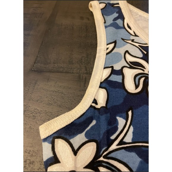 Chesley Vintage 90's/Y2K Hawaiian Print Sleeveless Cotton Dress - Sz L - Picture 8 of 15